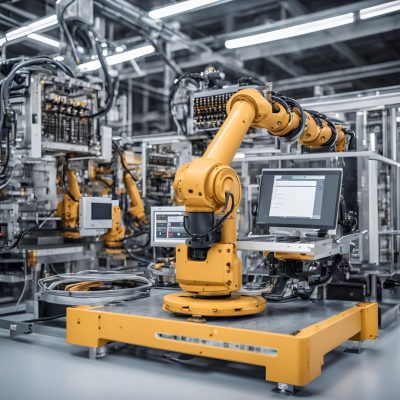 robot funcionant després de programar siemens, aplicant programacio automates omron